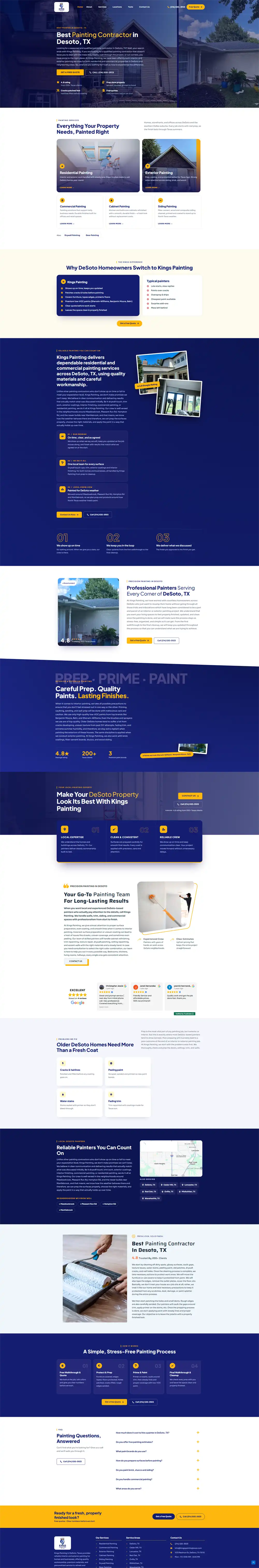 Kings Painting website design
